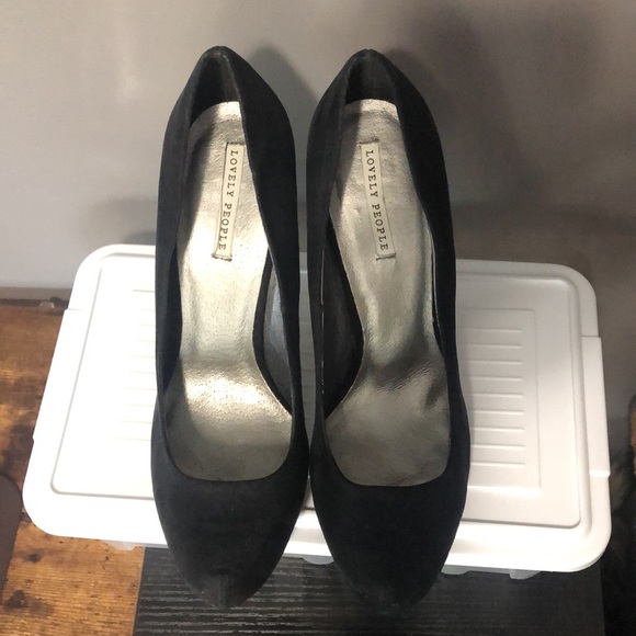 Lovely People platform stiletto suede high heels - Picture 3 of 10